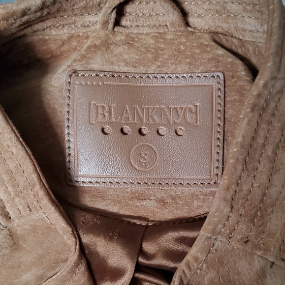 New BLANKNYC BLANK NYC NO LIMIT SUEDE MOTO JACKET in SAND STONER S Small NWOT - Picture 5 of 7